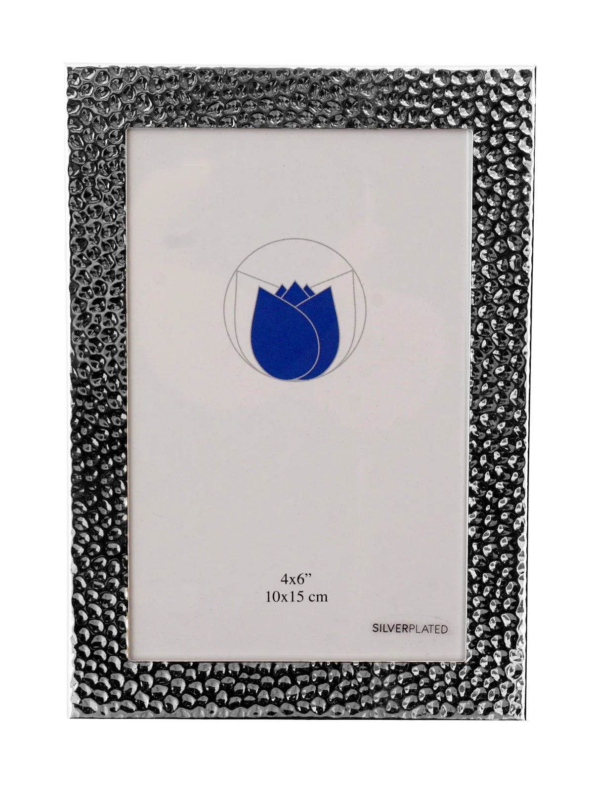 Fotolijst silverplated hamerslag