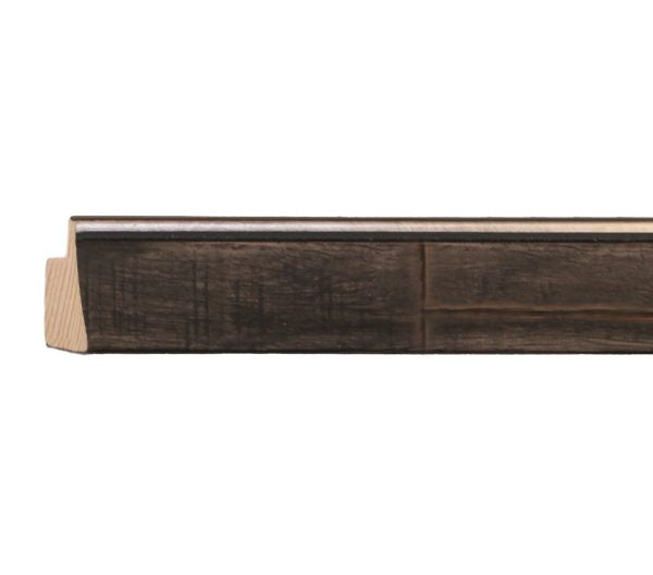 Maatwerk profiel 2128 Zwart plank/zilver lip