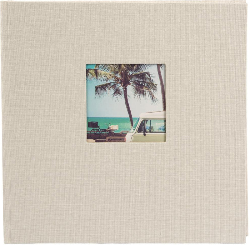 Goldbuch Bella Vista 30x31 cm, 60 witte pagina's, zandgrijs, boekalbum