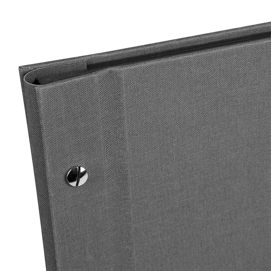 Goldbuch Bella Vista 30x25 cm, grijs met 40 zwarte pagina's, schroefalbum