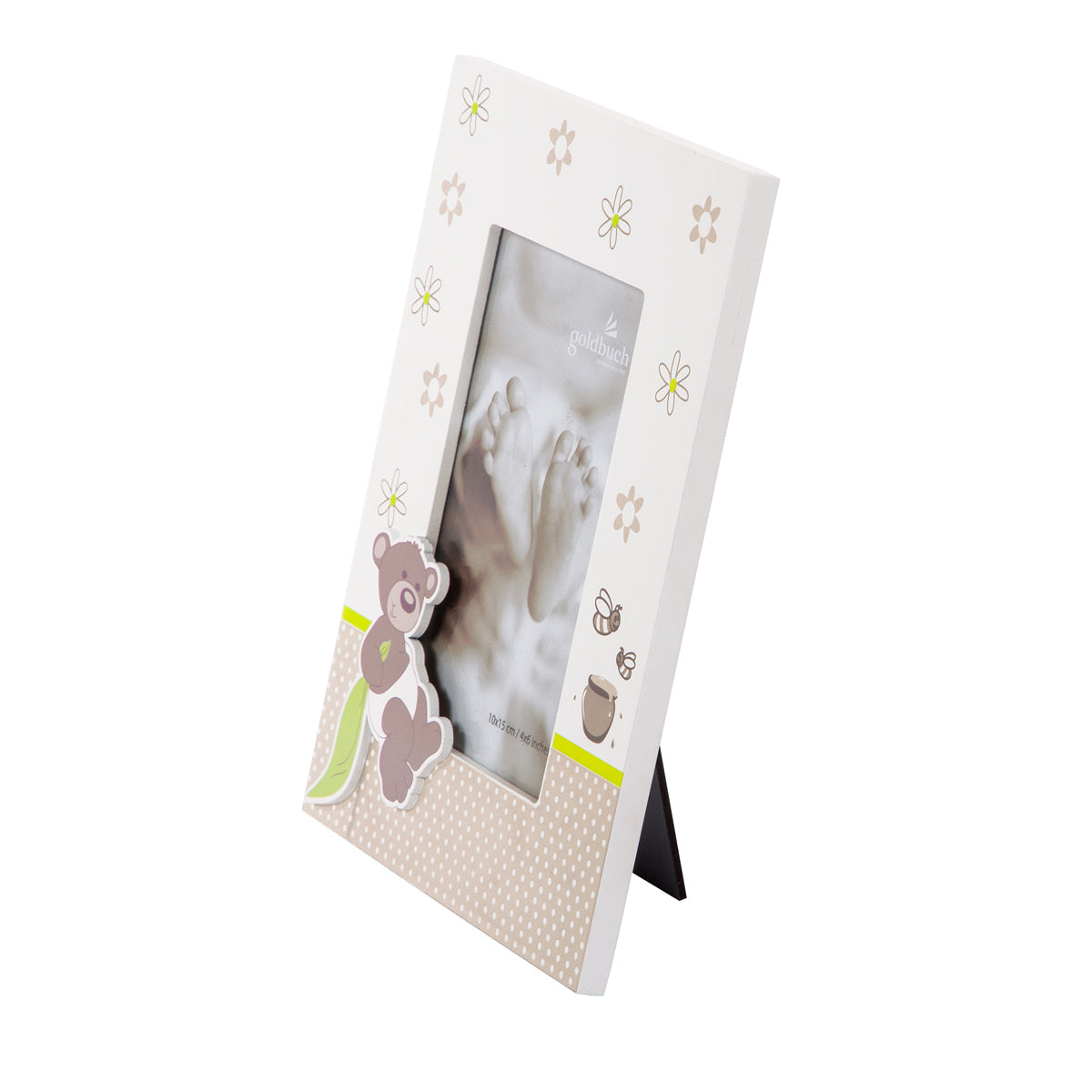 Goldbuch Honey Bear houten kinderfotolijst – Wit / Beige – 2