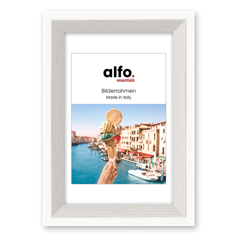 alfo. Orvieto 20x30 cm wit, houten fotolijst