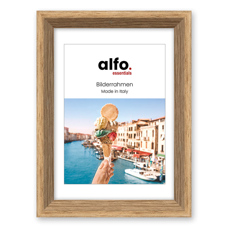 alfo. Orvieto 13x18 cm eiken, houten fotolijst