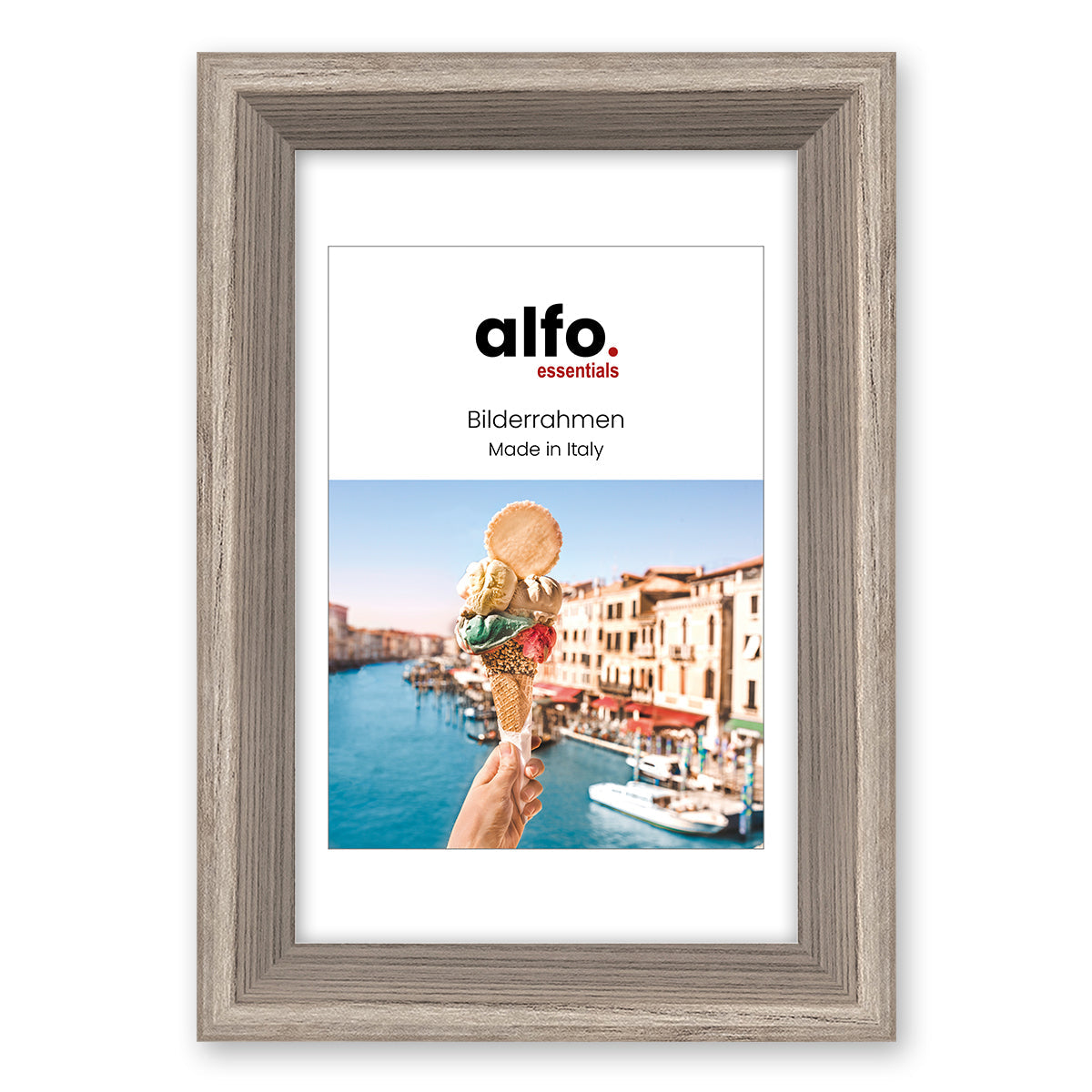alfo. Orvieto 13x18 cm bruin, houten fotolijst