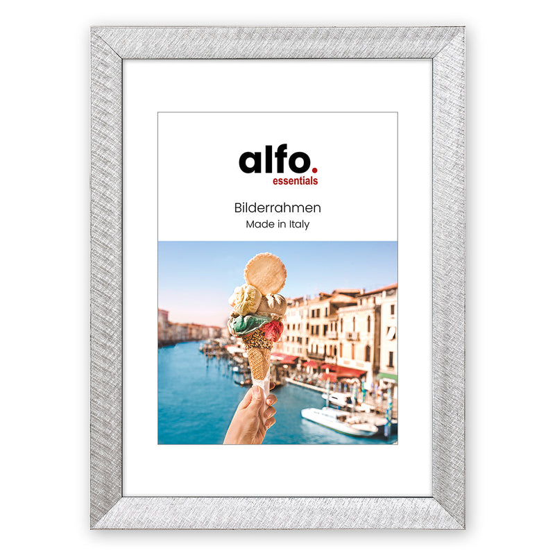 alfo. Gela 18x24 cm zilver, houten fotolijst