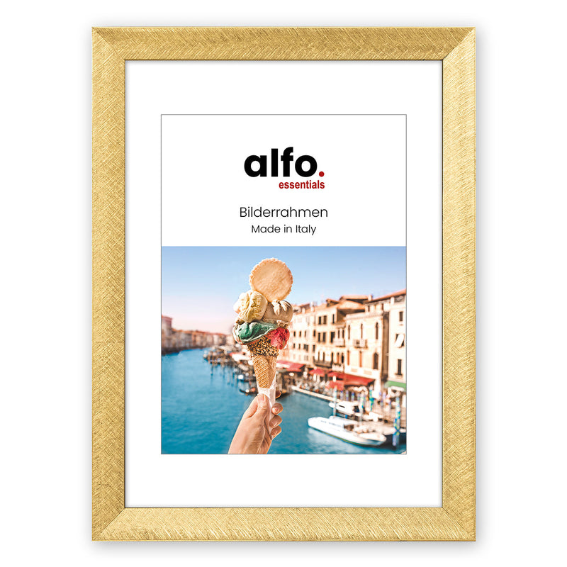 alfo. Gela 15x20 cm goud, houten fotolijst