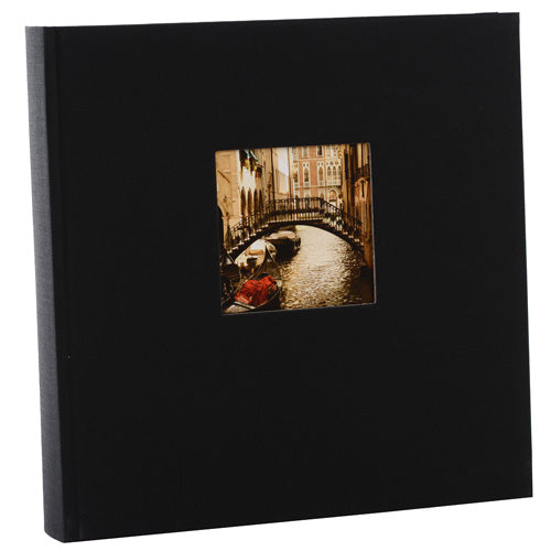 Goldbuch Bella Vista 30x31 cm, zwart, Album met 60 zwarte pagina's