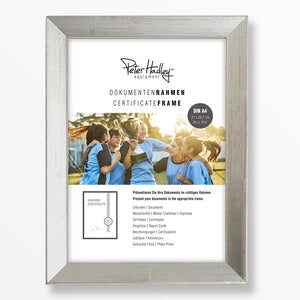 Peter Hadley Nina 21x29,7 cm. [=A4] zilver, houten fotolijst