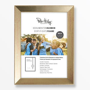 Peter Hadley Nina 21x29,7 cm. [=A4] goud, houten fotolijst