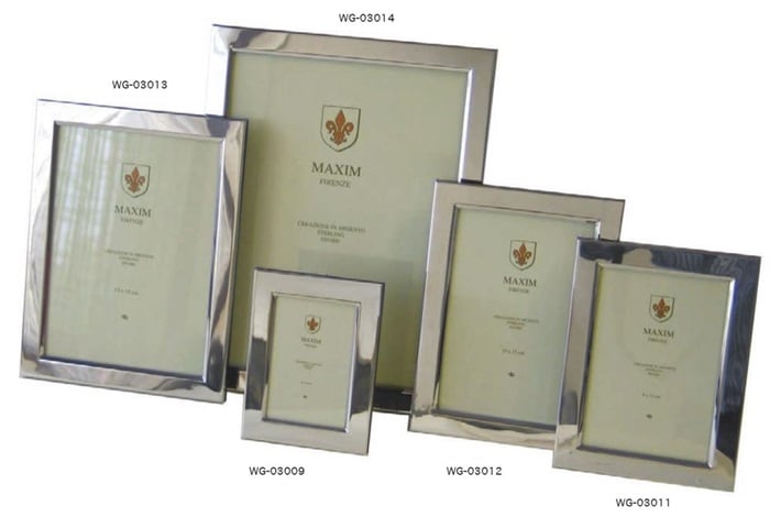 Fotolijst MAXIM zilver 925 glad 6 x 9 cm. WG-03009