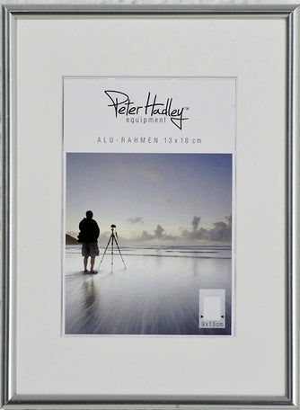 Peter Hadley Tibet aluminium lijst 40x50 cm. glanzend zilver