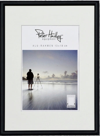 Peter Hadley Tibet aluminium lijst 40x50 cm. Matzwart