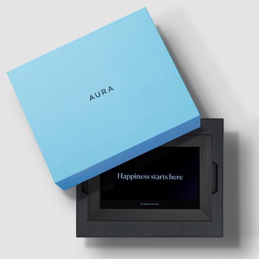 AURA Carver 10.1" [25,7 cm] gravel WLAN, digitale fotolijst, alleen liggend