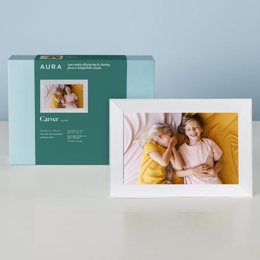 AURA Carver 10.1" [25,7 cm] sea salt WLAN, digitale fotolijst, alleen liggend