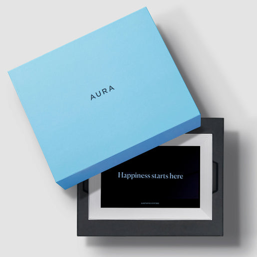 AURA Carver 10.1" [25,7 cm] sea salt WLAN, digitale fotolijst, alleen liggend