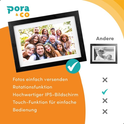 Pora 8" WF-805T-BL hout zwart [20,3cm]