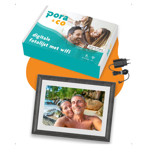 Pora 10"  WF-105T-BR bruin met wit passe-partout [25,7 cm]