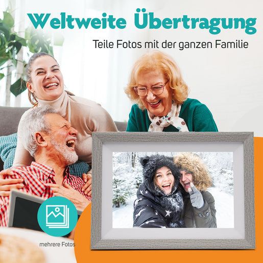 Pora 10" WF-105T-SL zilver met wit passe-partout [25,7 cm]
