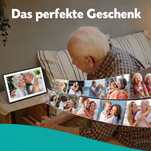 Pora DF-156-ZH Frameo digitale fotolijst 15,6 inch – Zwart hout – 4