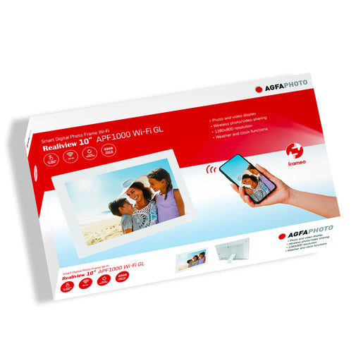 AgfaPhoto Realiview APF1000 WiFi GL digitale fotolijst 10 inch – Wit – 3