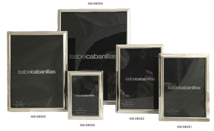 Fotolijst Isabel Cabanillas zilver 925 glad 18 x 24 cm. WG-08054