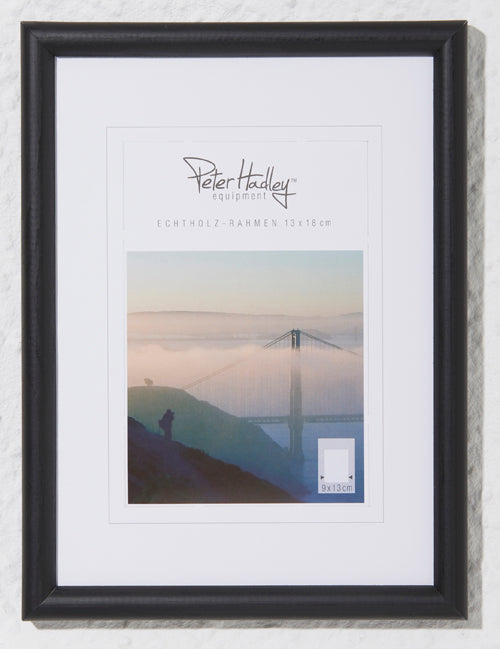 Peter Hadley Rondo 10x15 cm. Zwart houten fotolijst