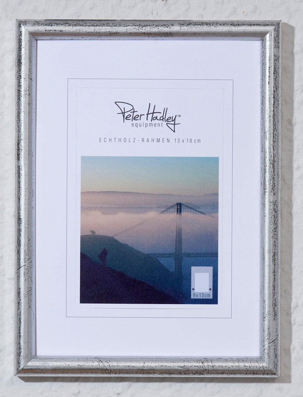 Peter Hadley Rondo 13x18 cm. Zilver houten fotolijst