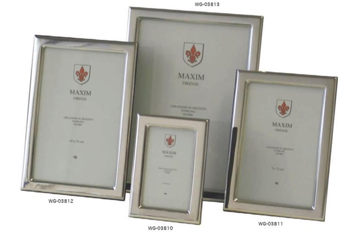 Fotolijst MAXIM zilver 925 glad 6 x 9 cm. WG-03810