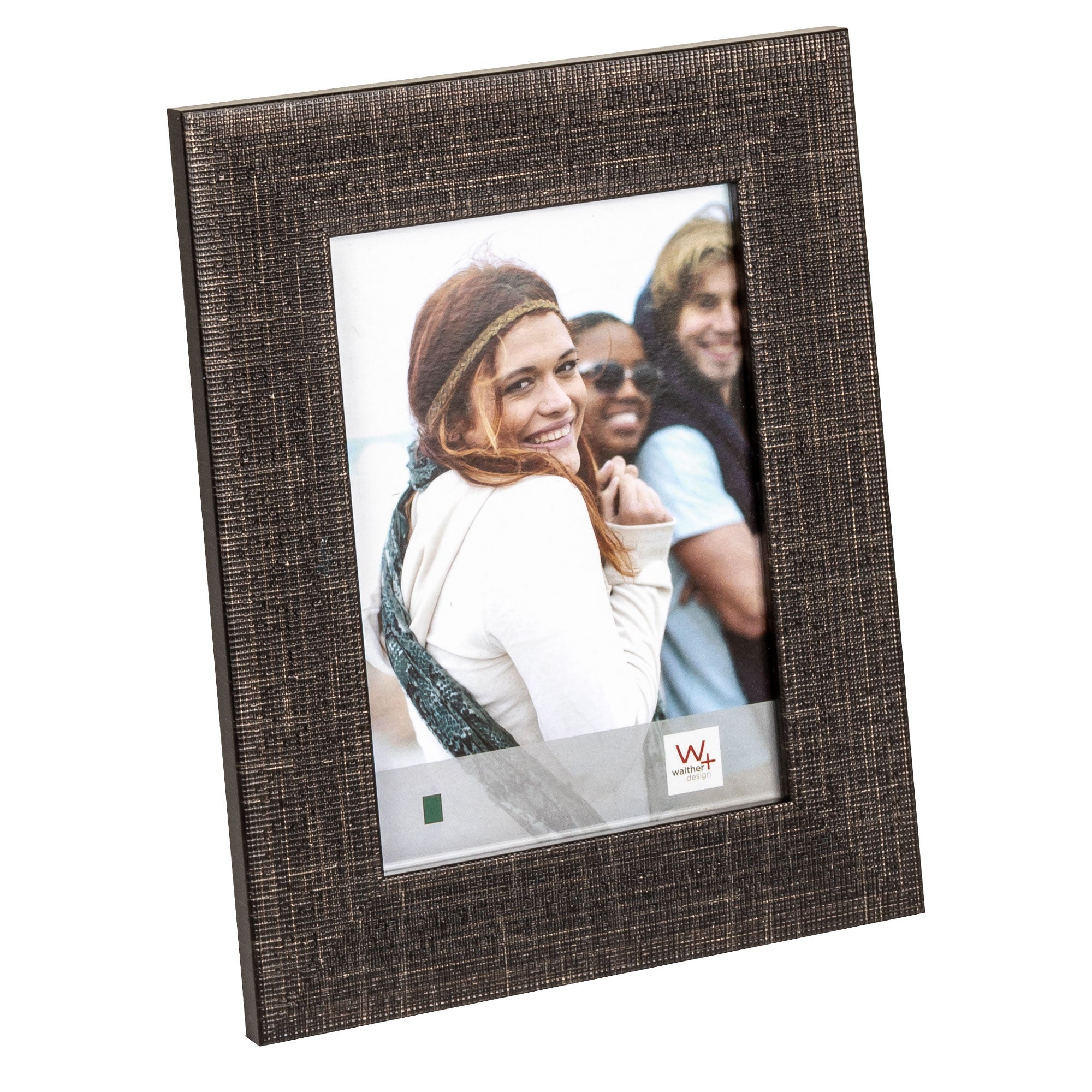 Friendship portrait frame, 15x20 cm, dark brown