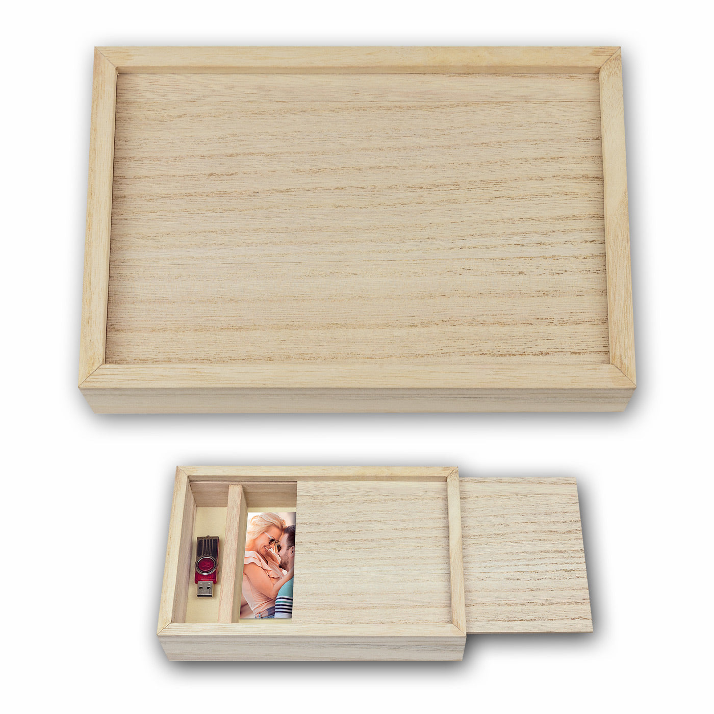Zep CX7568 Opbergdoos Bruin USB voor foto 15x20 cm [5 cm hoog]