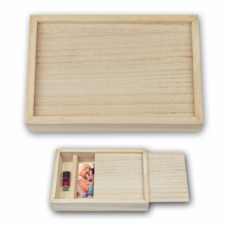 Zep CX7568 Opbergdoos Bruin USB voor foto 15x20 cm [5 cm hoog]