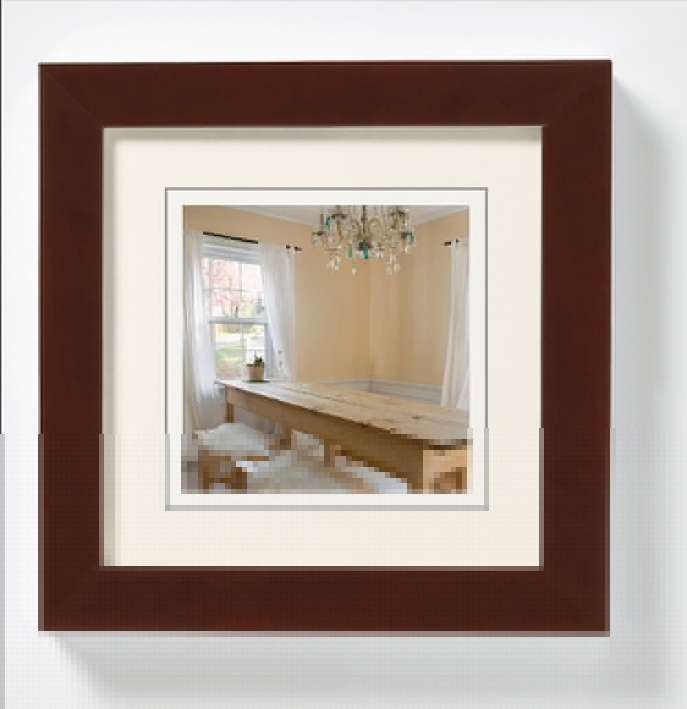Peppers houten-lijst 10x10 walnoot
