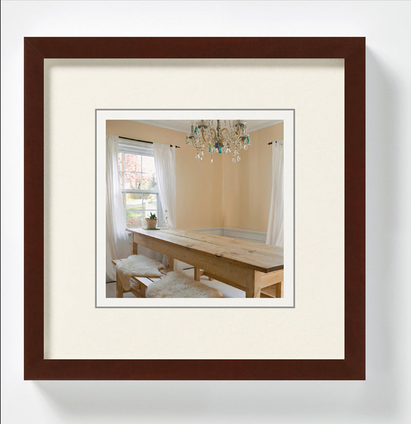 Peppers houten-lijst 20x20 walnoot