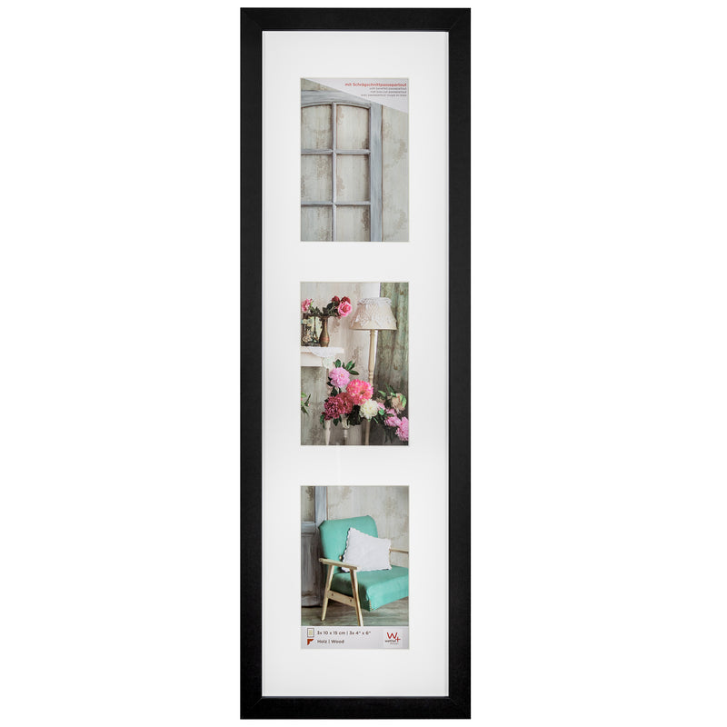 Stockholm houten fotolijst 3x10x15 zwart