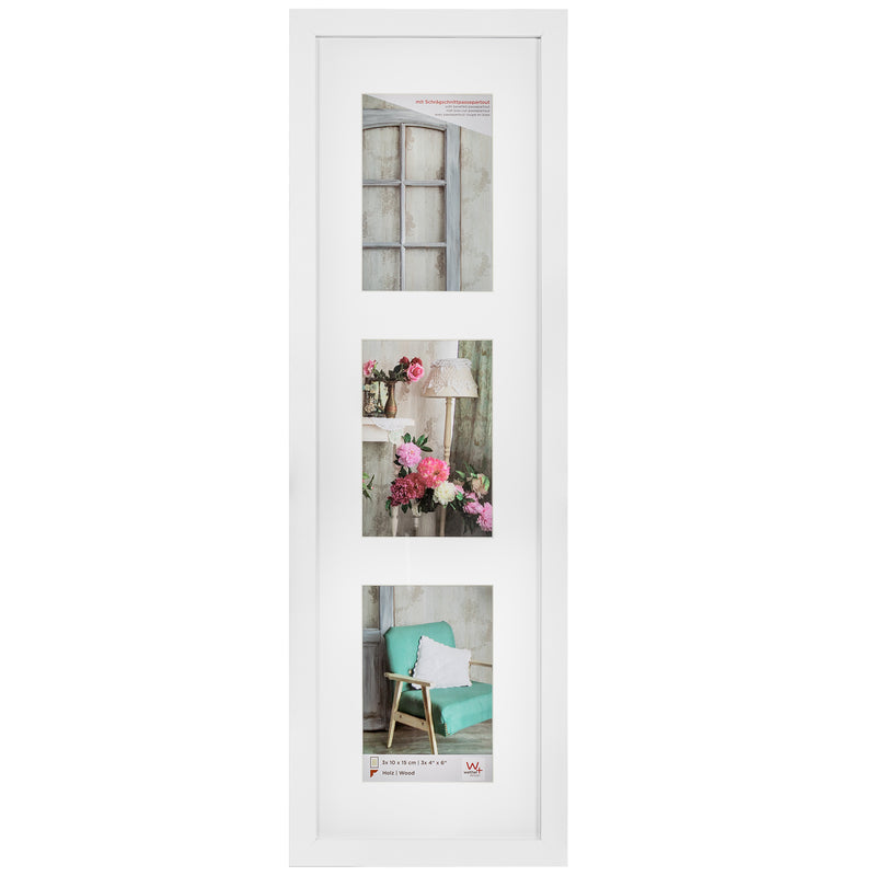 Stockholm houten fotolijst 3x10x15 wit
