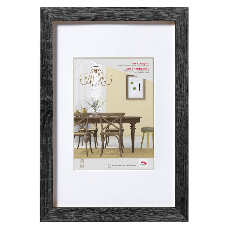 Fiorito houten fotolijst met acryl 30x40 donkergrijs