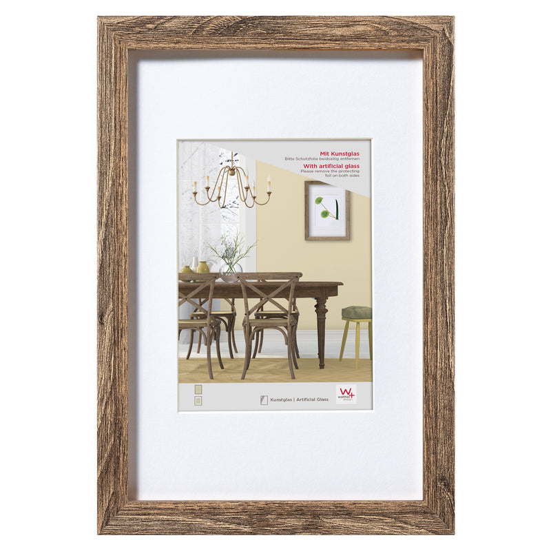 Fiorito houten fotolijst met acryl 30x40 noten
