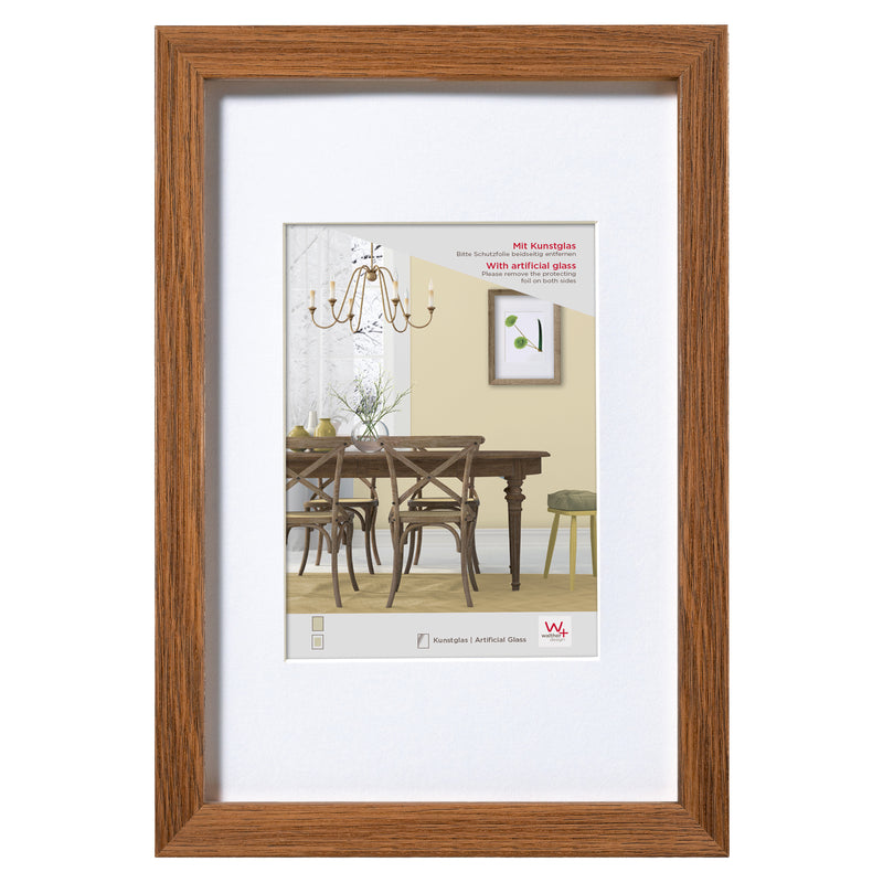 Fiorito houten fotolijst met acryl 30x40 donker eiken