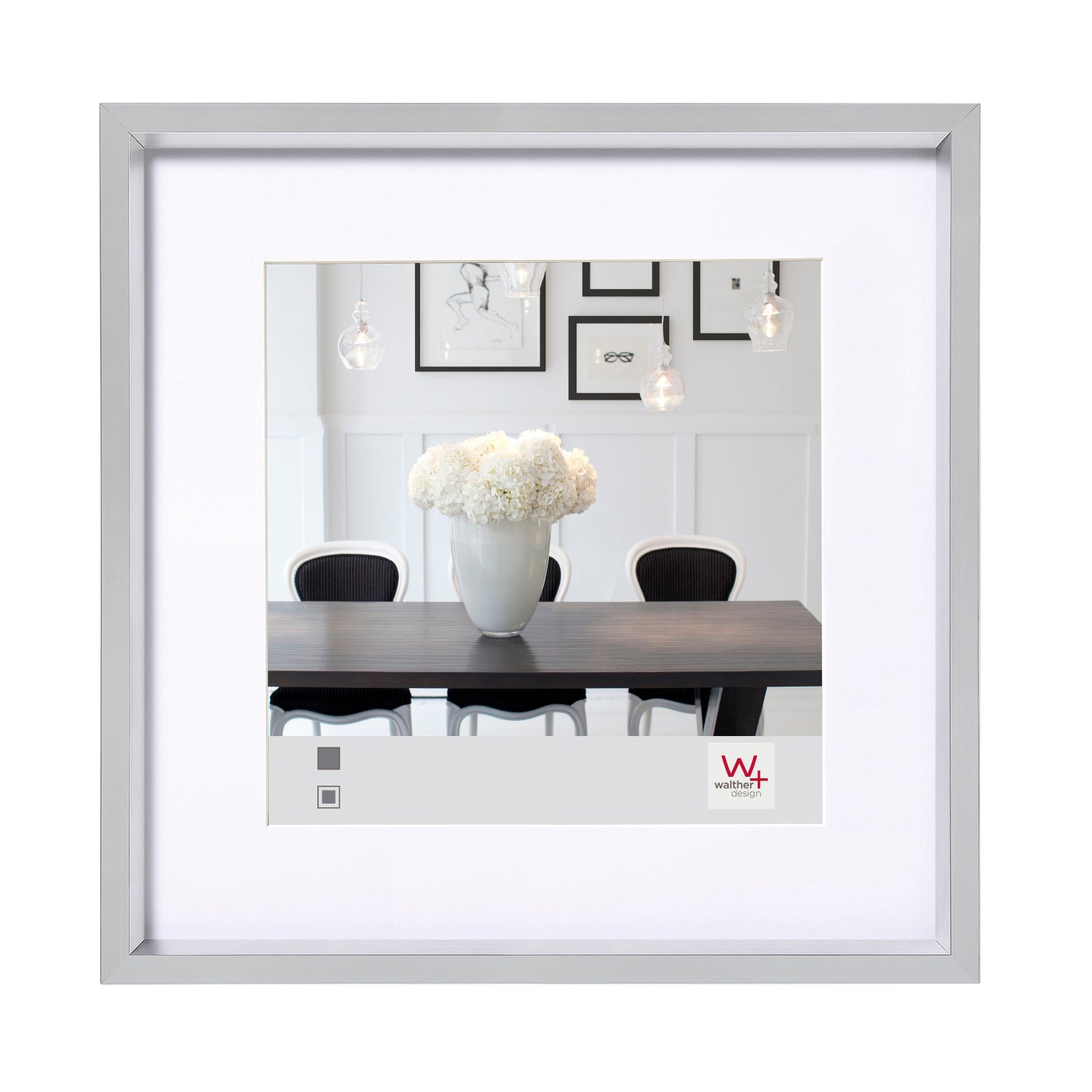 Steel Style fotolijst 30x30 zilver