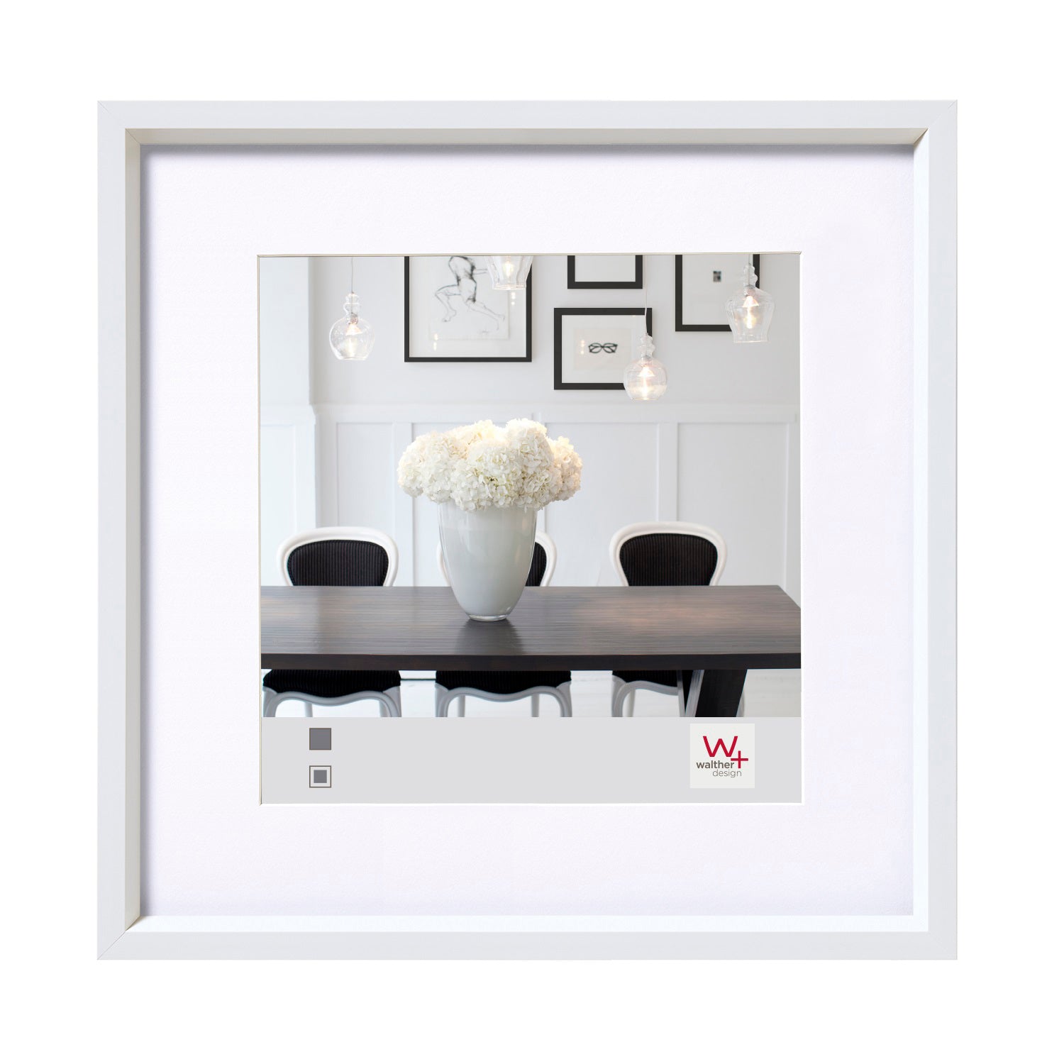 Steel Style fotolijst 30x30 wit