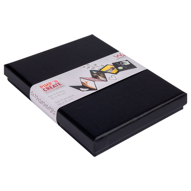 Leporello-Box Pimp and Create, 11 ph. 10x15 cm, black
