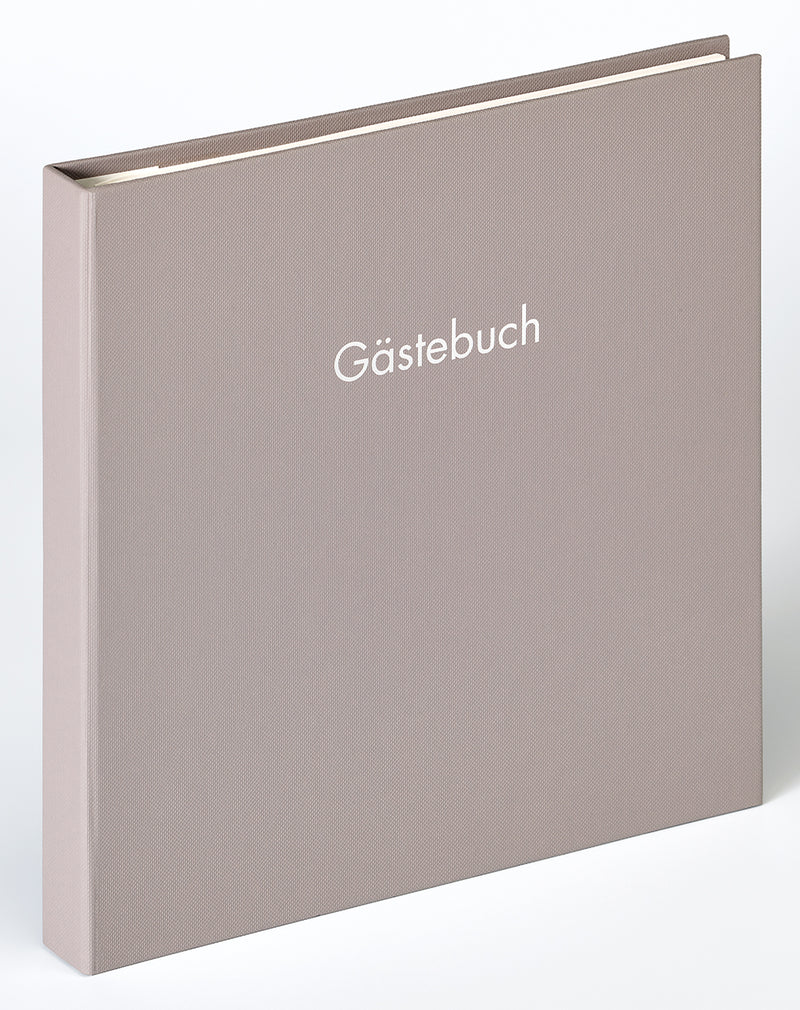 Gastenboek "Fun" 26x25 cm grijs