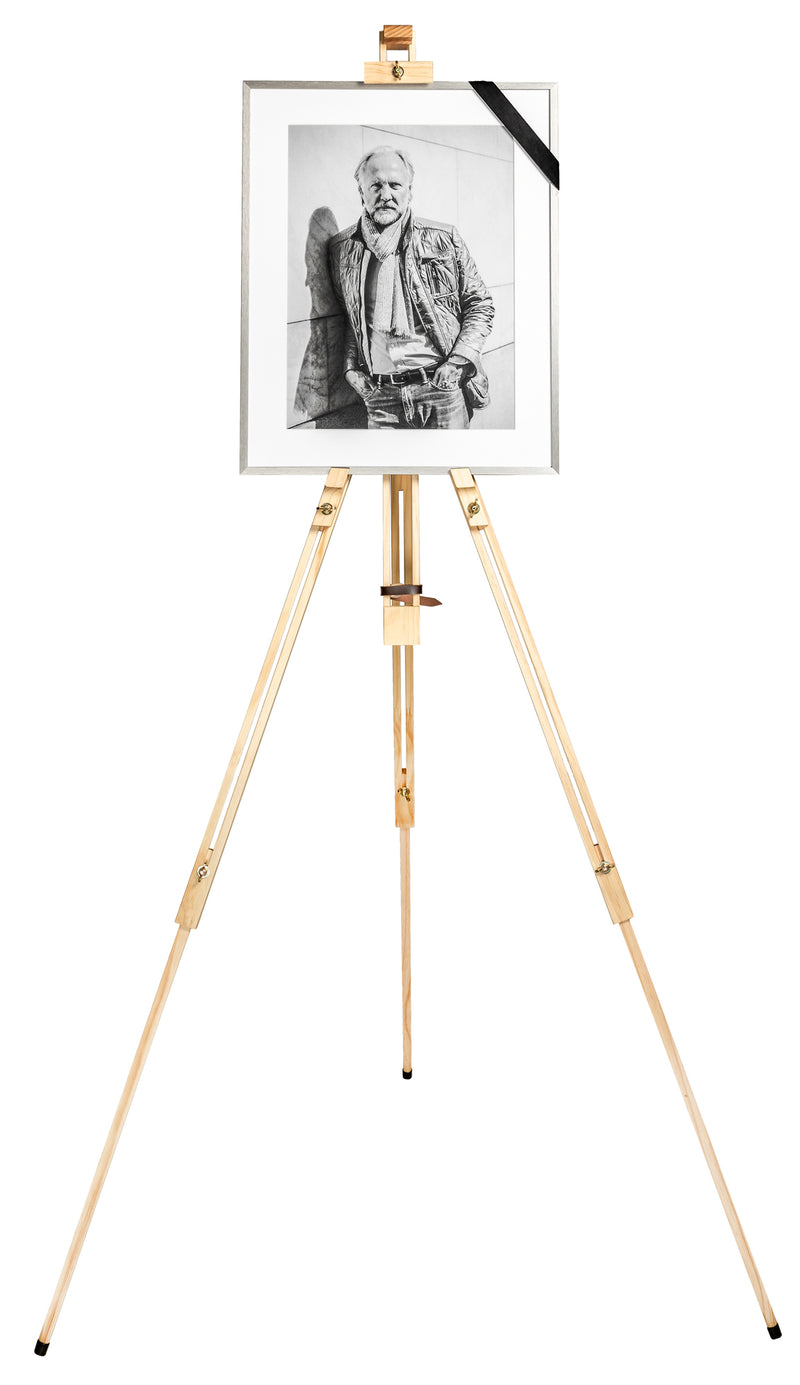 easel, oiled pinewood