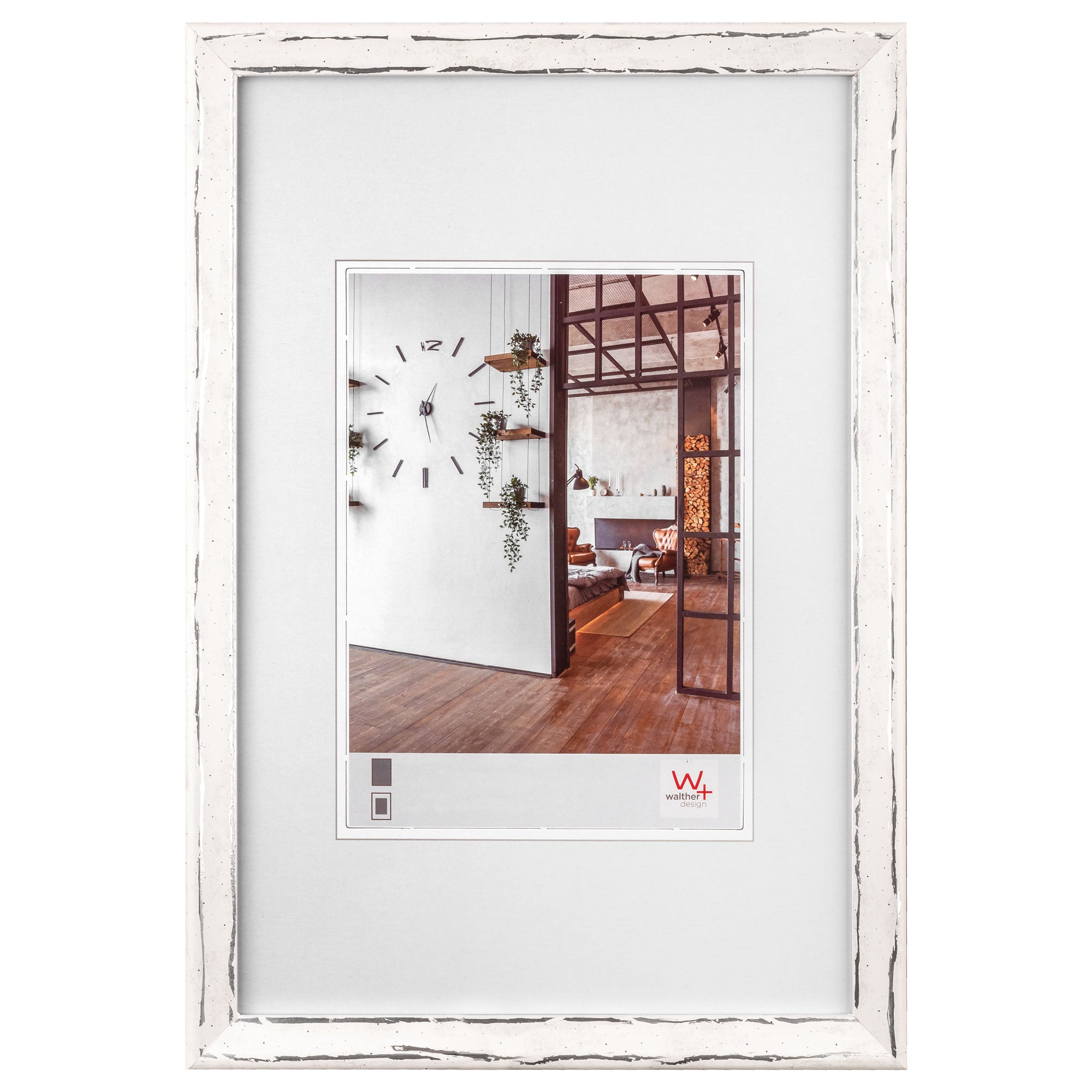 Metropolis hout 20x30 wit-zilver