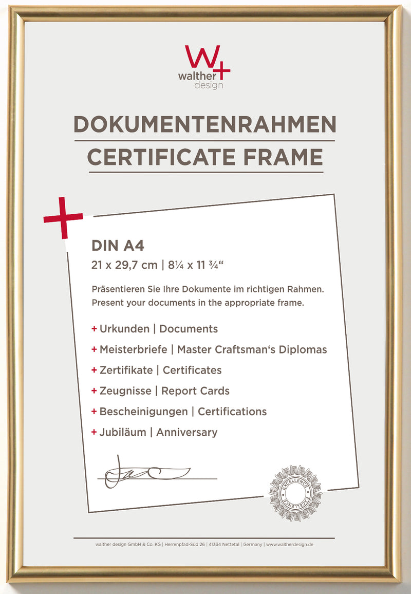 Galeria fotolijst 21x29,7 [A4] goud