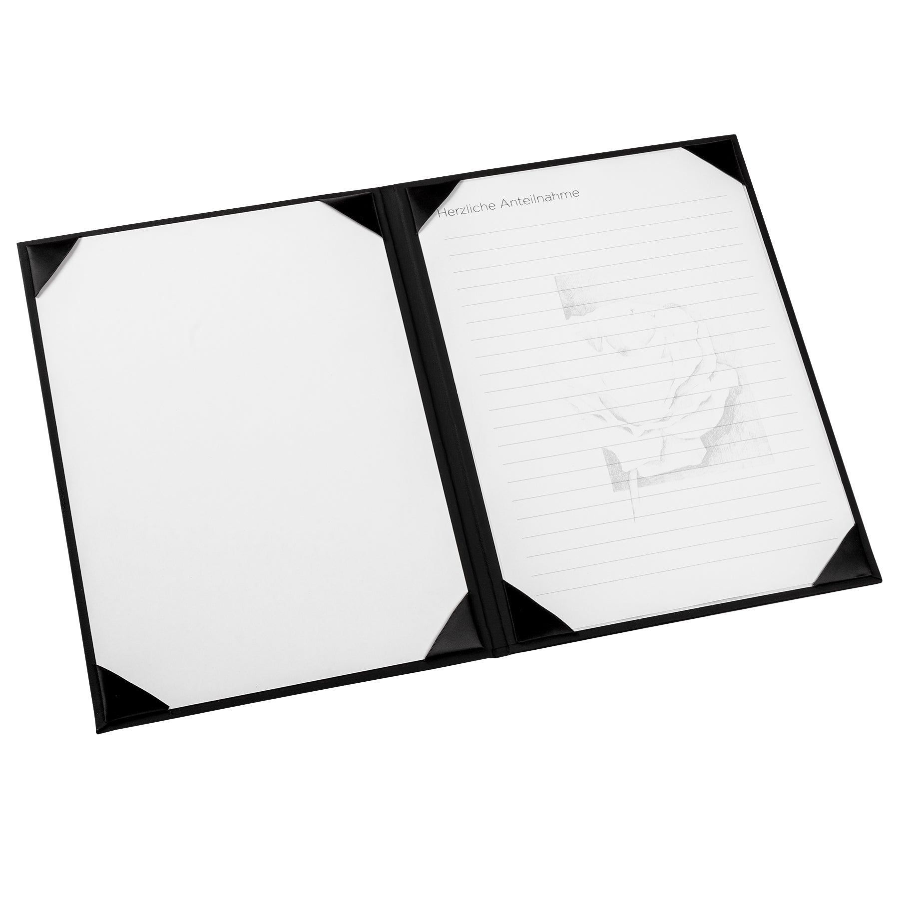Condolence folder Beyond, grey black