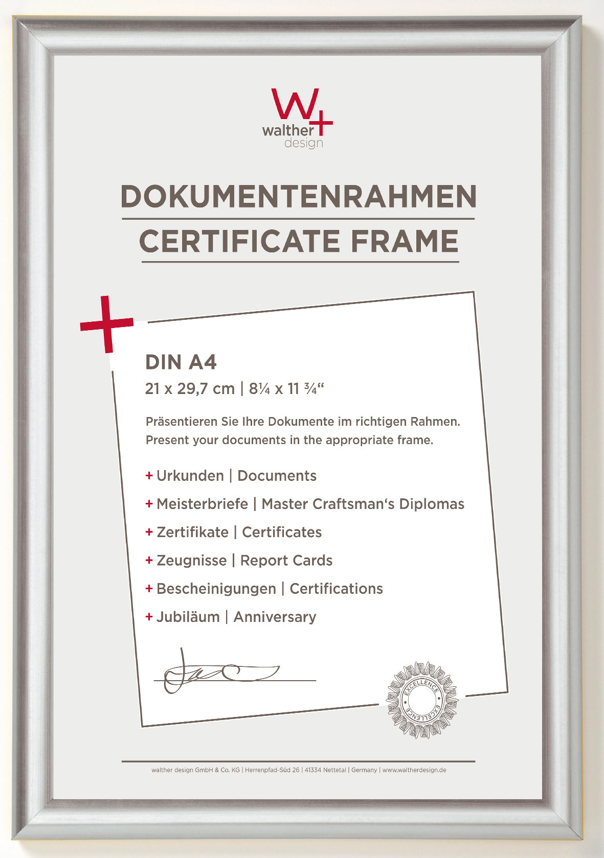 Trendstyle fotolijst 21x29,7 [A4] zilver