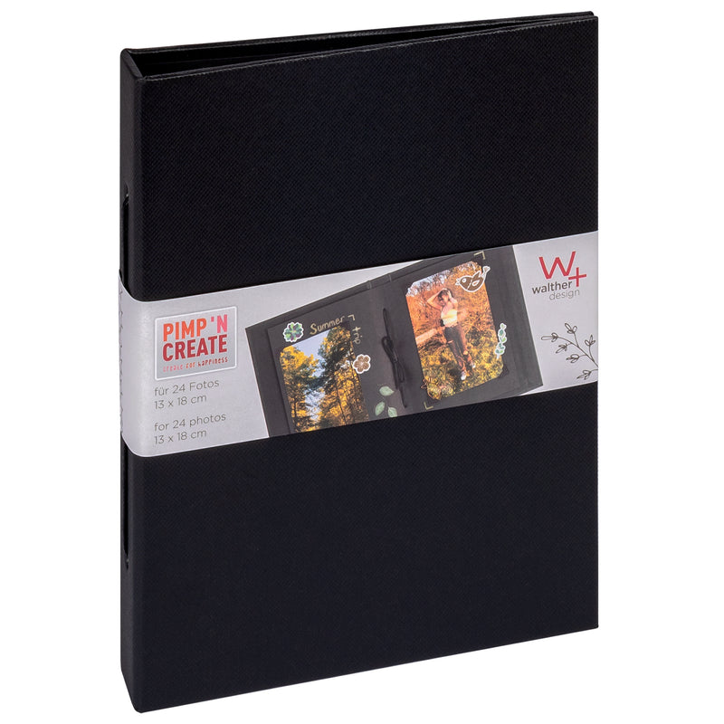Mini album PAC, 24 ph. 13x18 cm, vertical, black