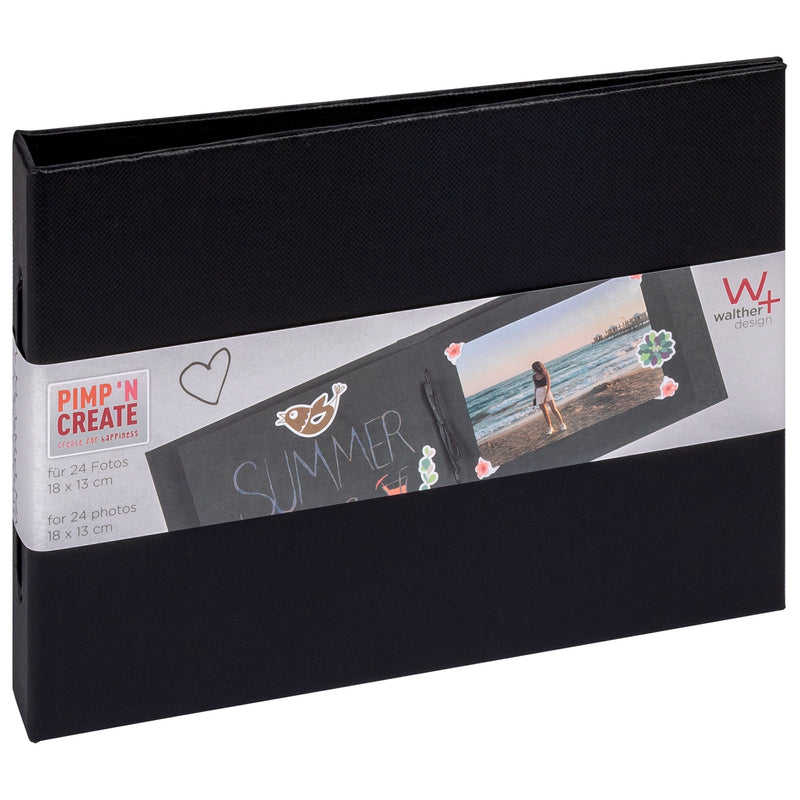 Mini album PAC, 24 ph. 13x18 cm, horizontal, black