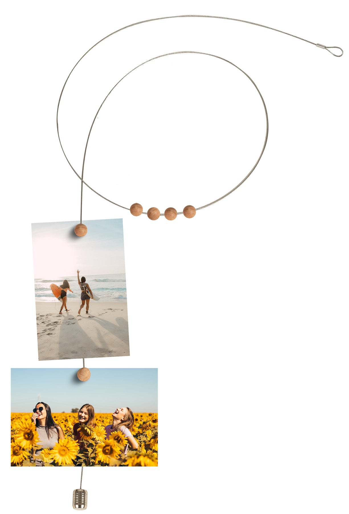 Photo rope PAC, 1,5 m, silver